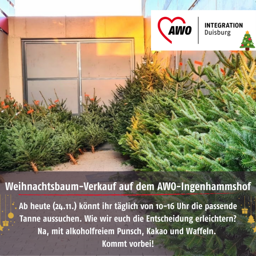 WeihnachtsbaumVerkauf auf dem AWOIngenhammshof AWODuisburg