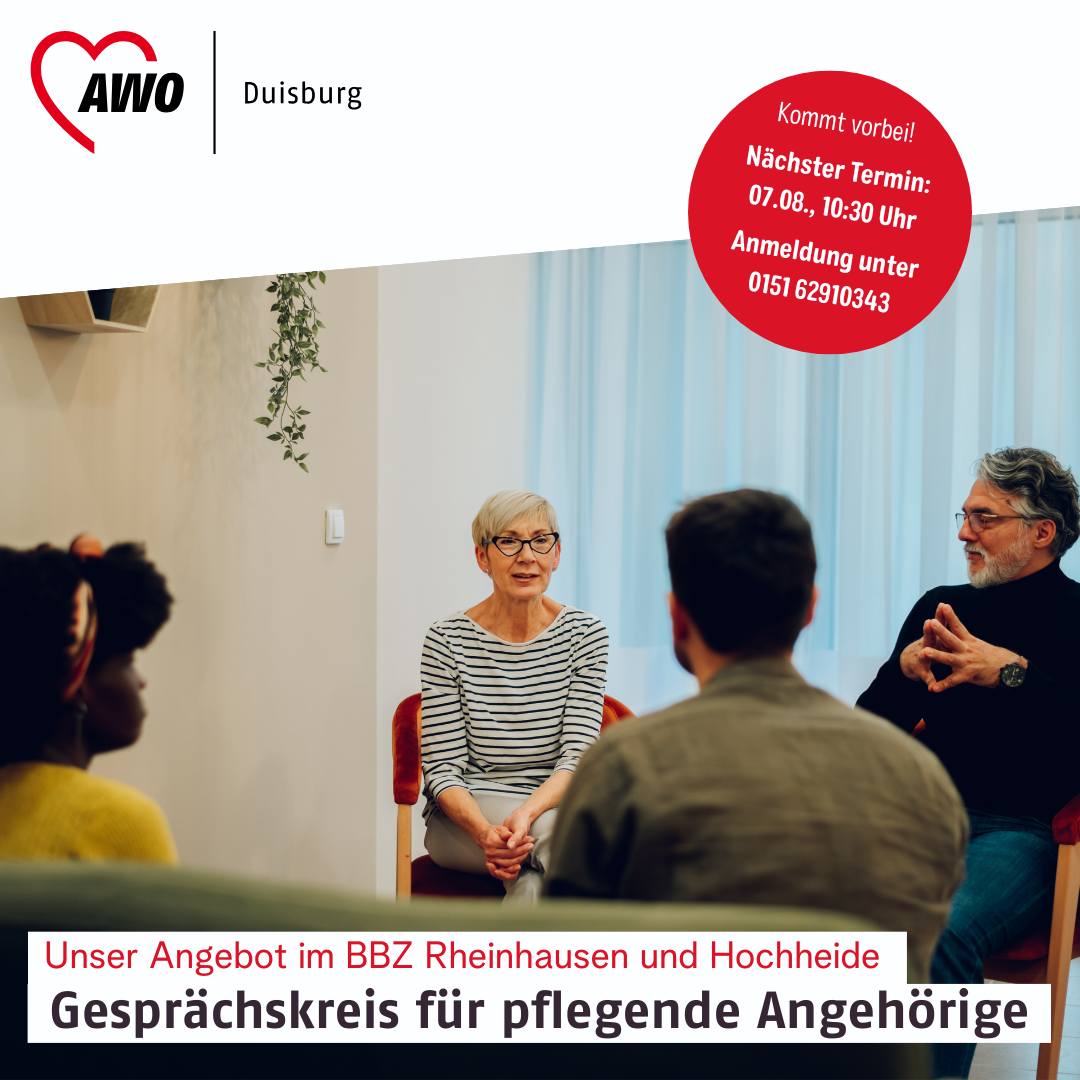 💬 Gesprächskreis für pflegende Angehörige 🗨️