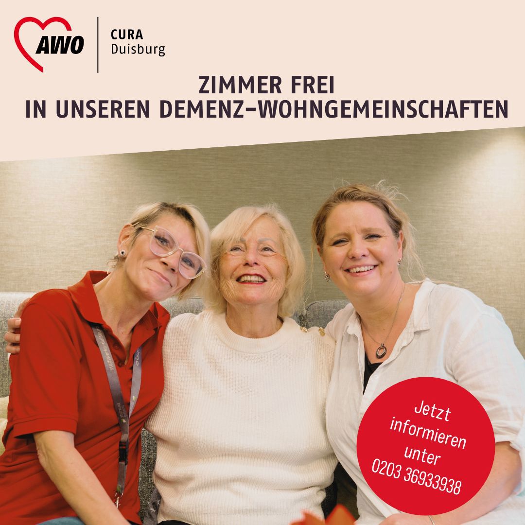 Zimmer frei in unseren Wohngemeinschaften für Menschen mit Demenz