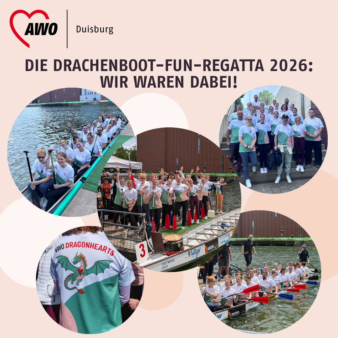 Die AWO Dragonhearts bei der Innenhafenregatta 🐉❤️