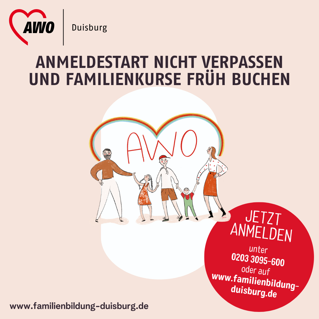 Anmeldestart bei der AWO-Familienbildung